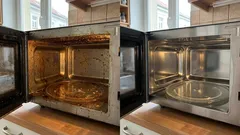 Odstraňte roky nahromaděného tuku z mikrovlnné trouby: spolehlivá metoda s použitím běžných domácích ingrediencí